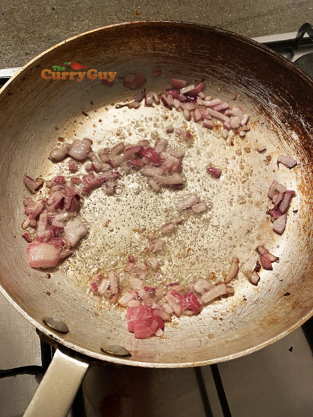 Starting the curry off.