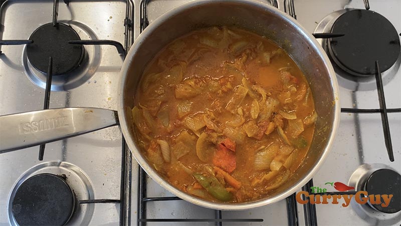 base gravy after further 30 minutes simmer