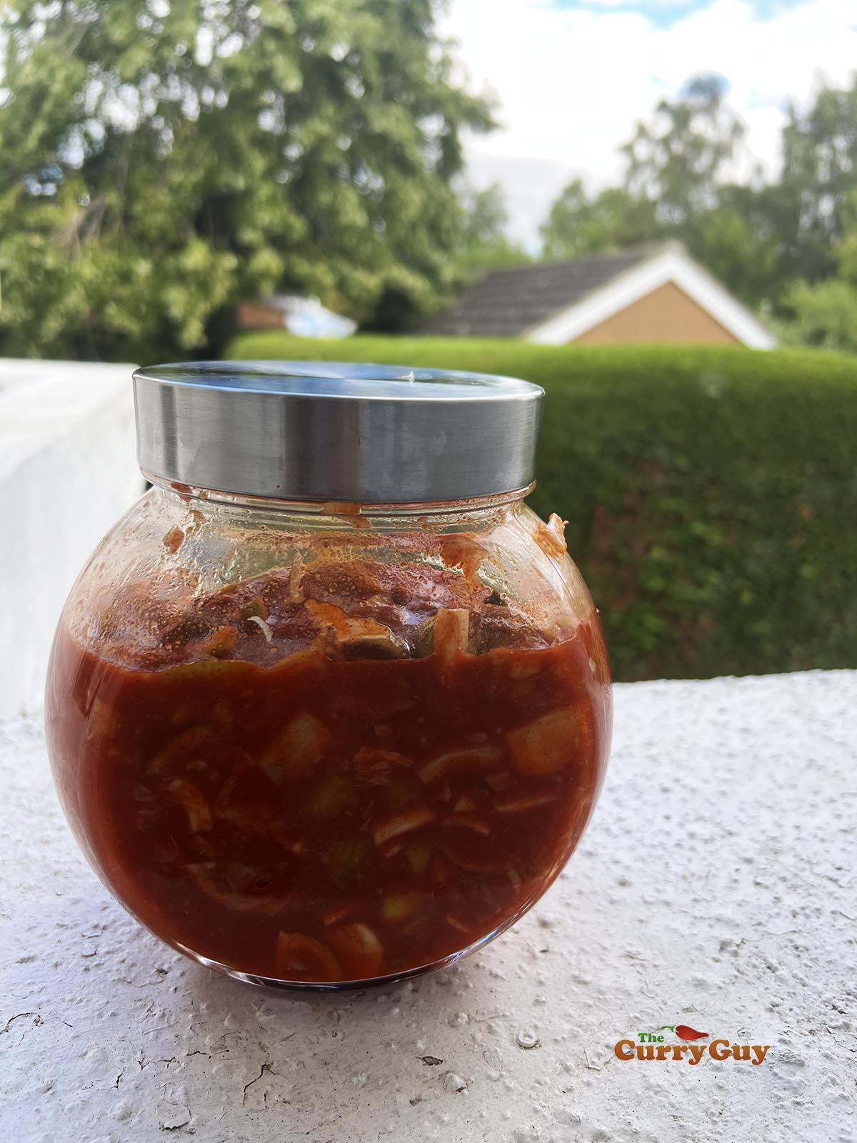 Lime pickle in the sun