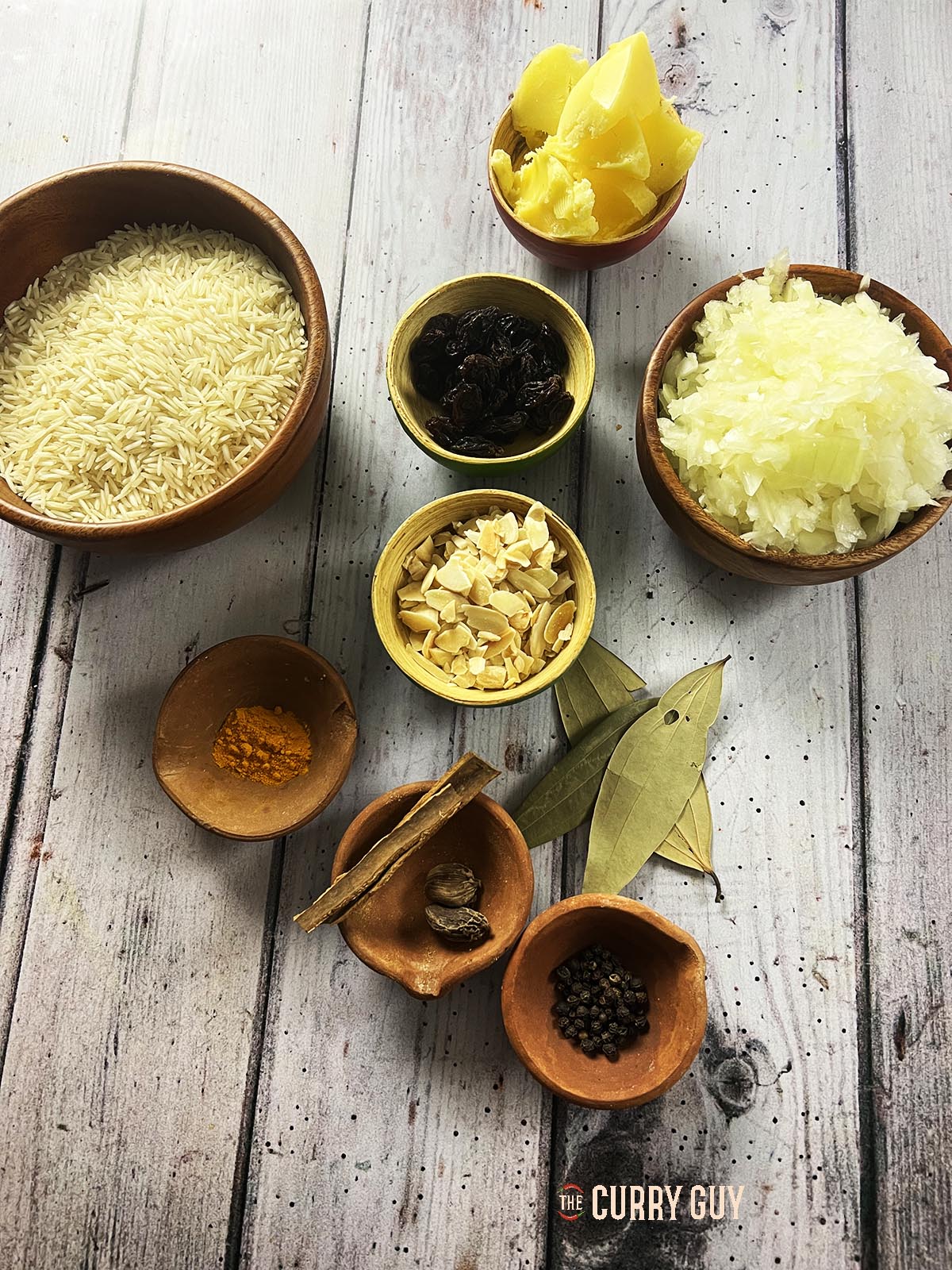 Ingredients for the rice