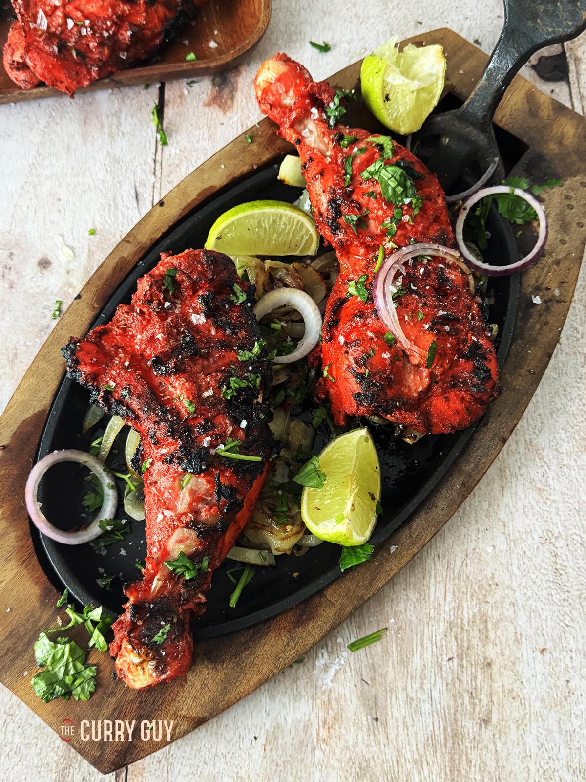The chicken made using this tandoori chicken recipe.
