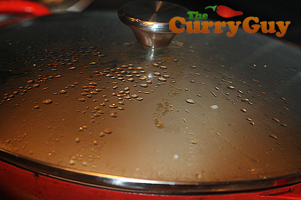 Making Punjabi halibut curry