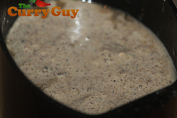 Making Punjabi Halibut curry