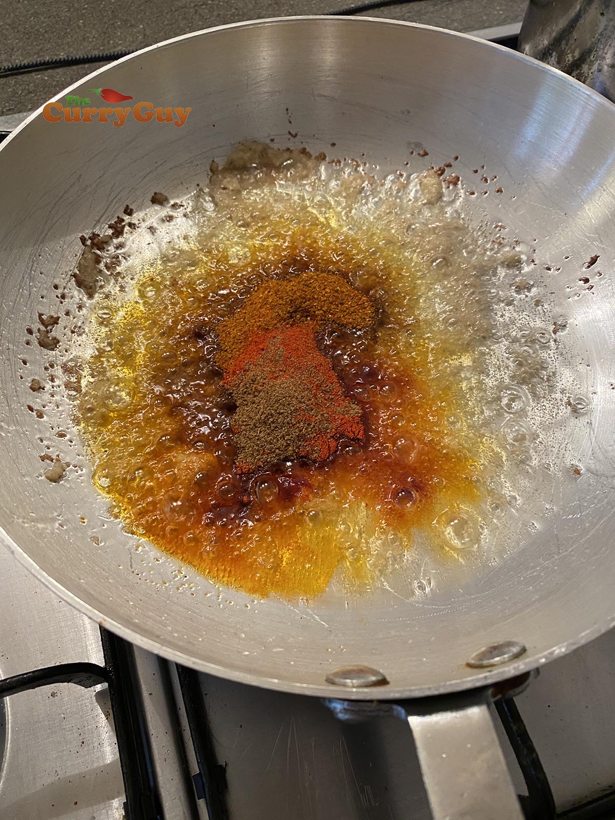 Adding ground spices