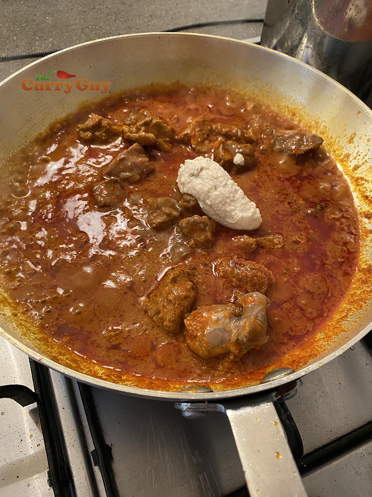 Adding ground cashews