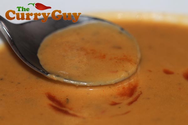 Spicy pumpkin soup. 