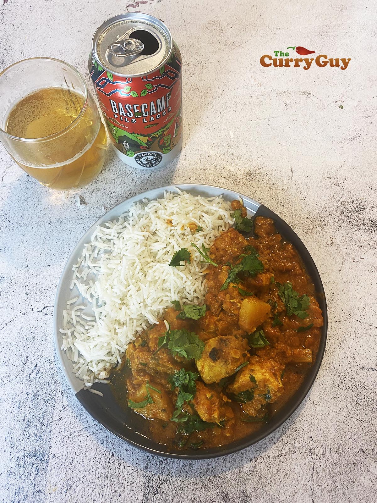 Chicken dhansak curry