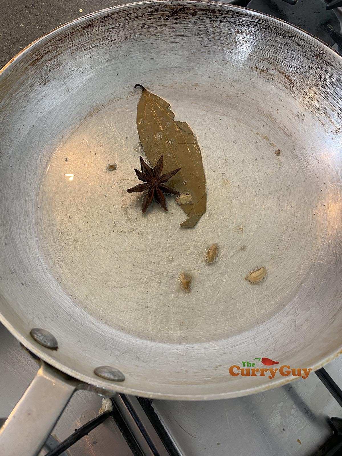infusing whole spices in the oil