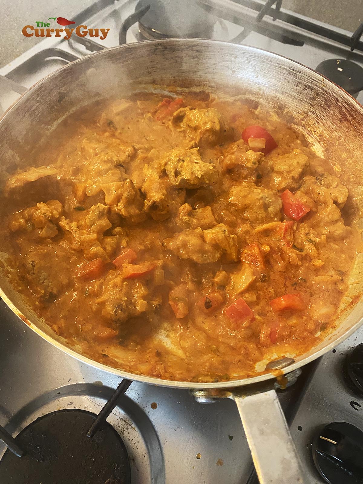 Simmering lamb bhuna