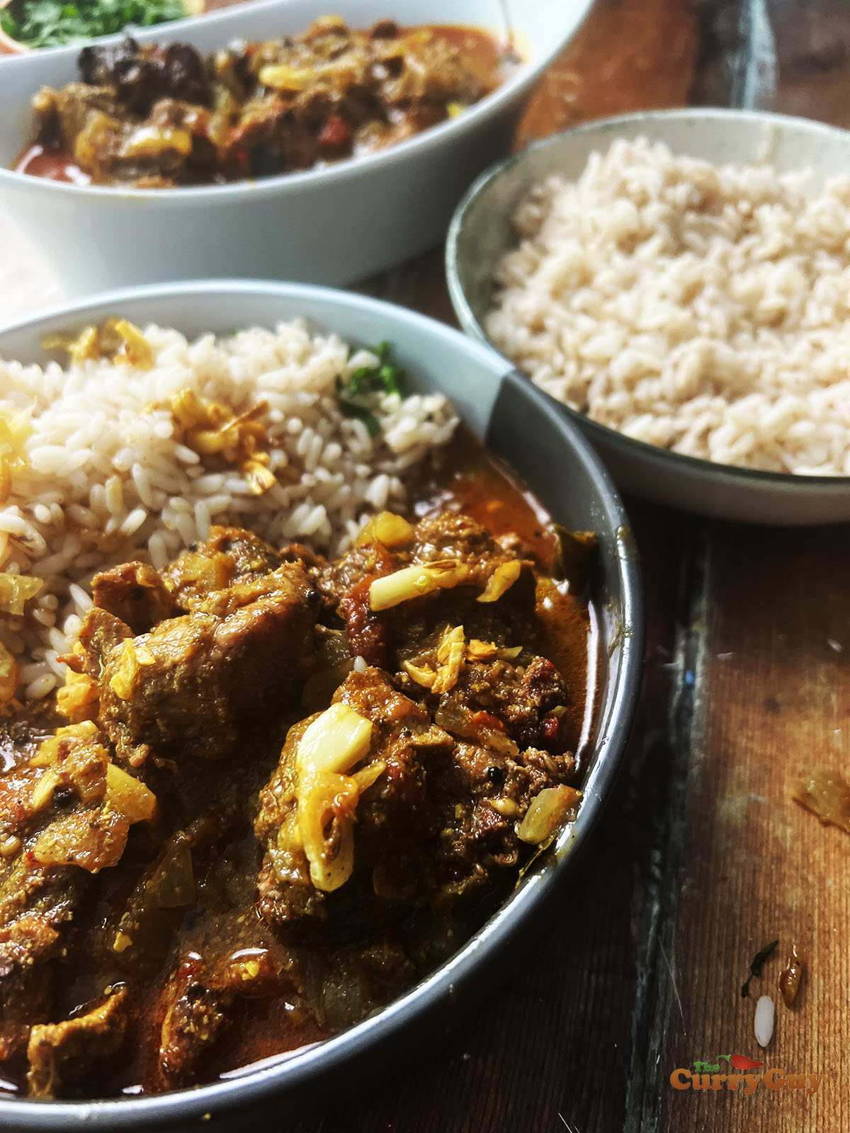 Finished Goan pork vindaloo.