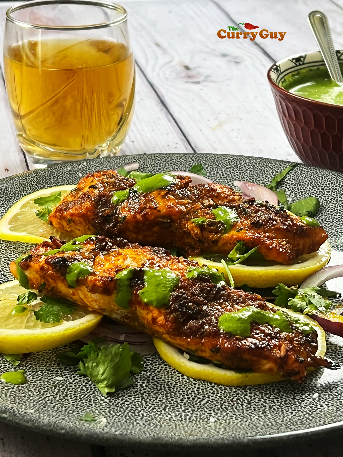 Tandoori baked salmon