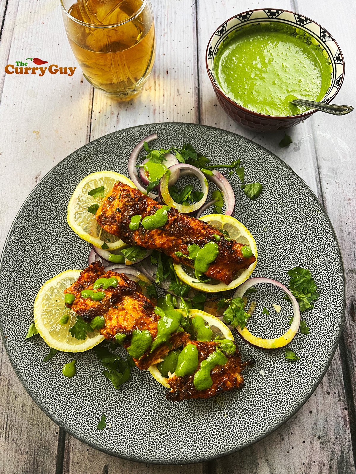 Tandoori baked salmon