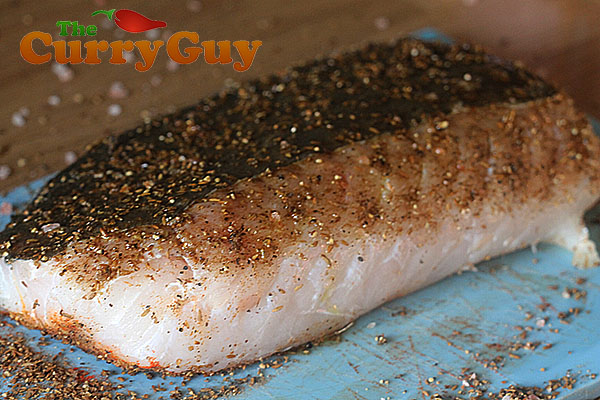 Making barbecued cod