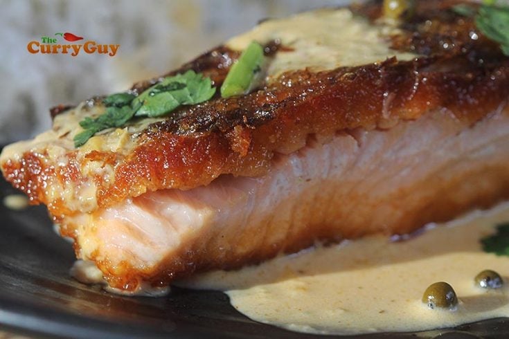 Salmon with sauce