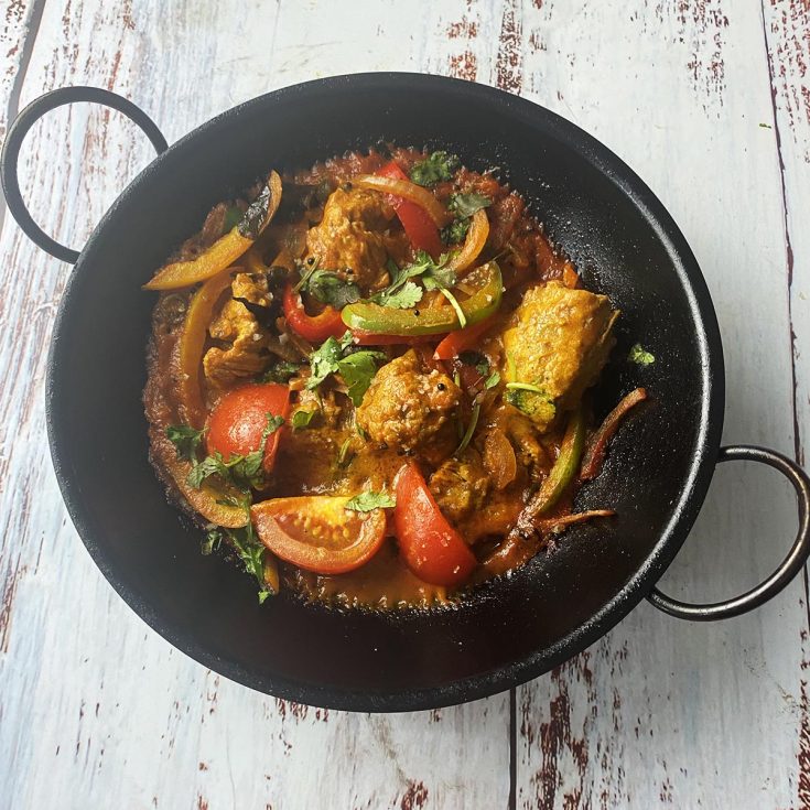 Jalfrezi turkey curry