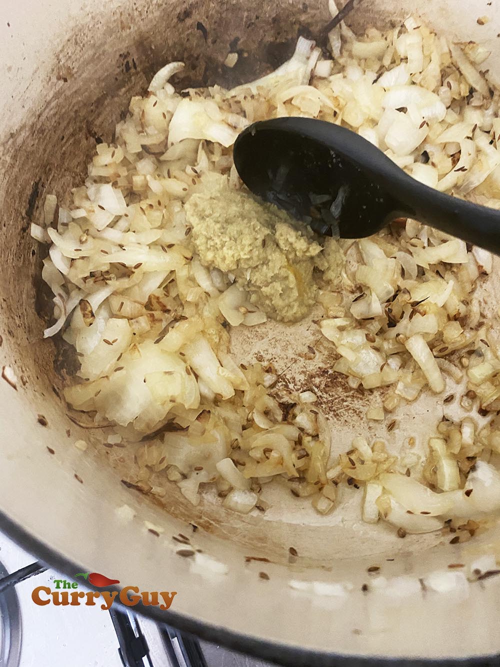 added onions and garlic ginger paste