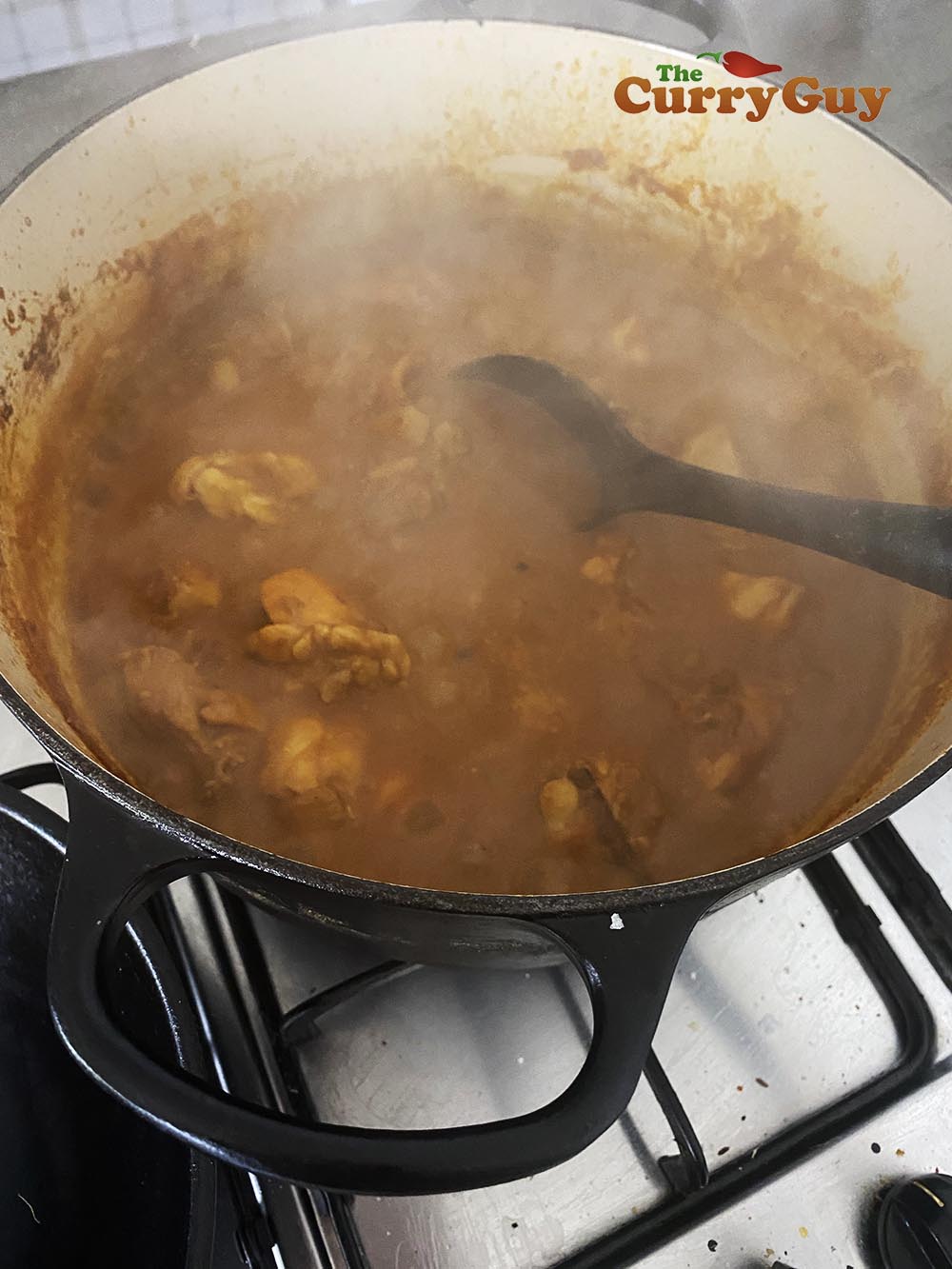 Simmering curry