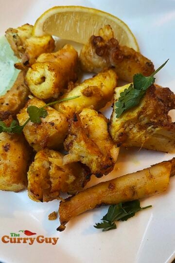 Tandoori grilled octopus