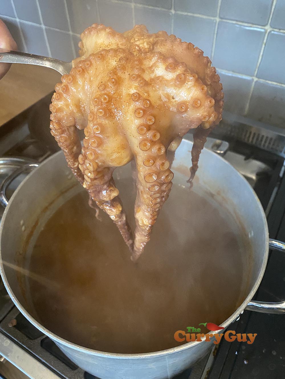 Cooked octopus