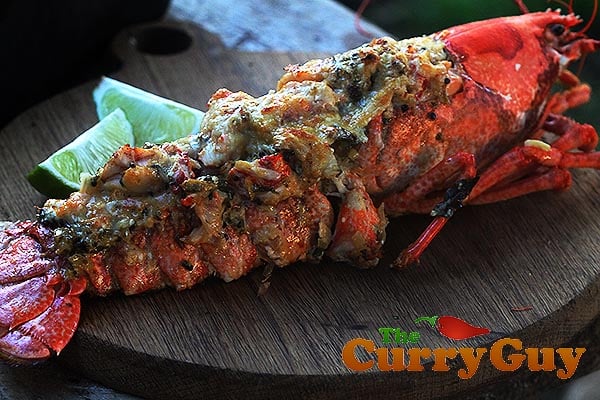 Baking tandoori lobster