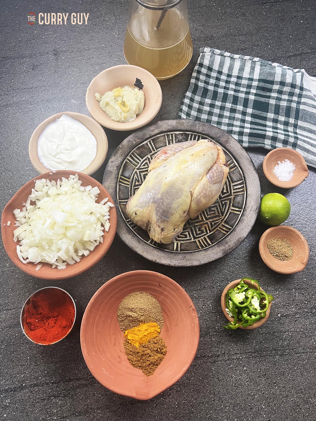 Ingredients for the curry.