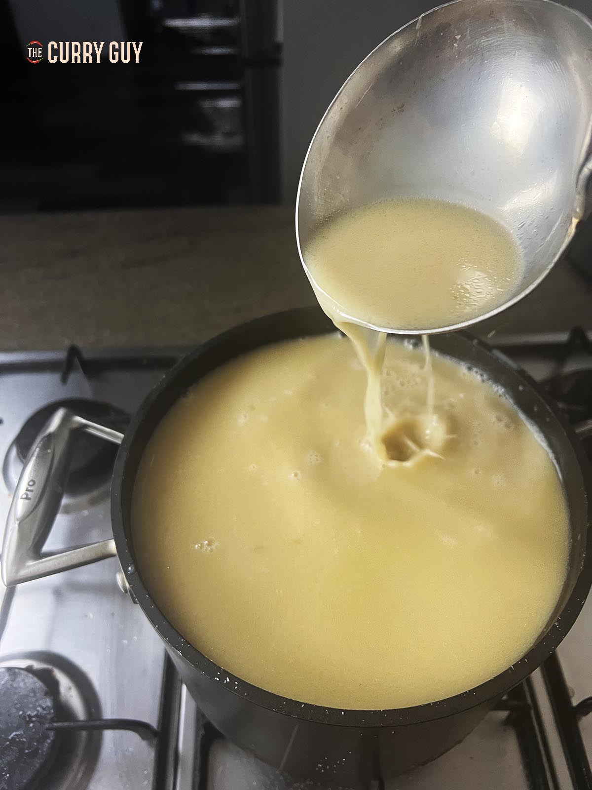 Tonkotsu ramen broth.