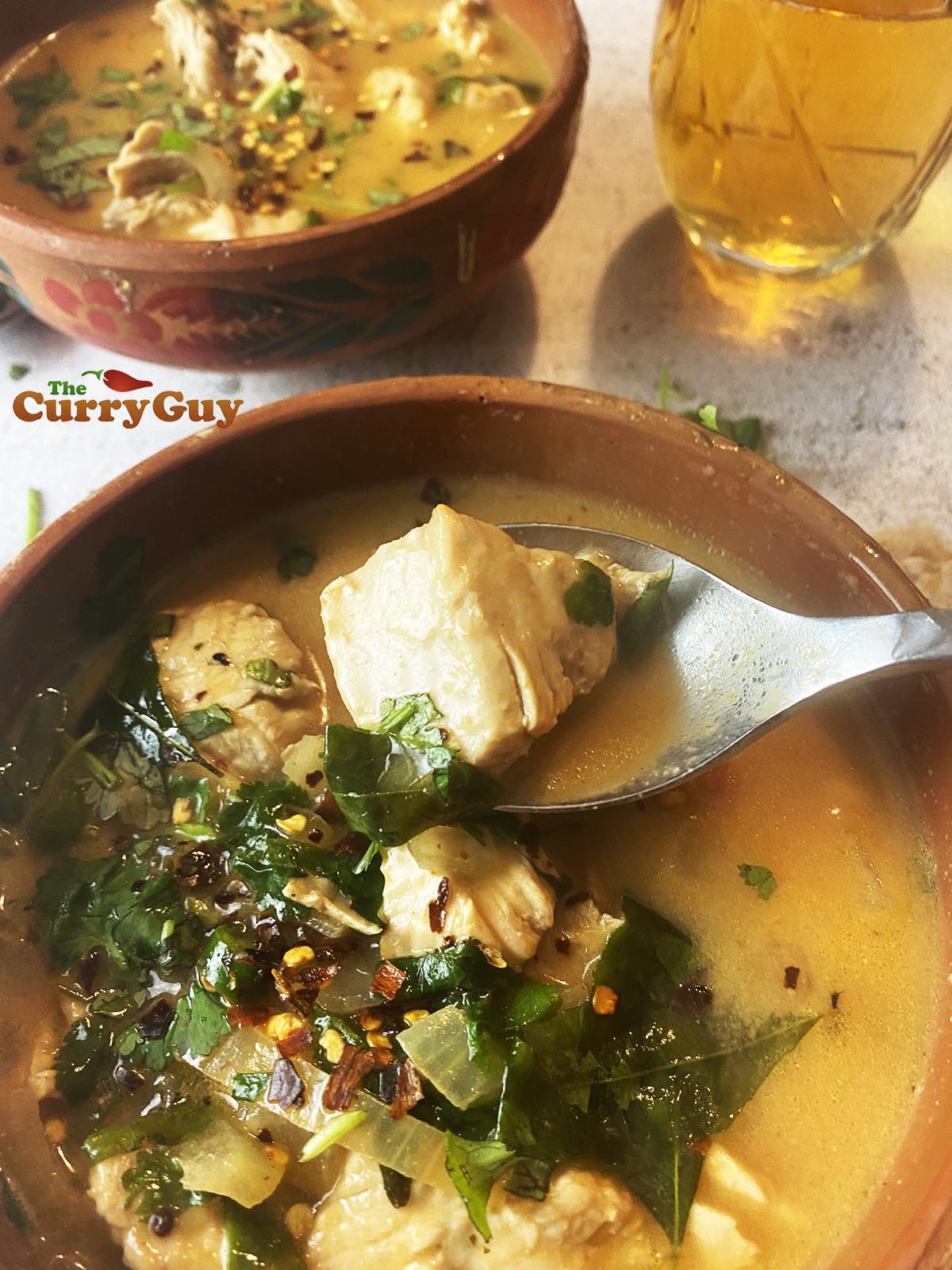 Leftover turkey soup