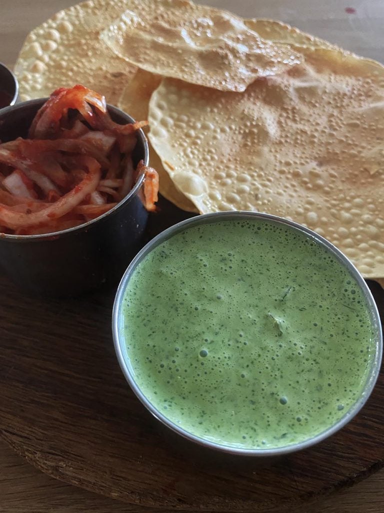 Coriander and mint chutney