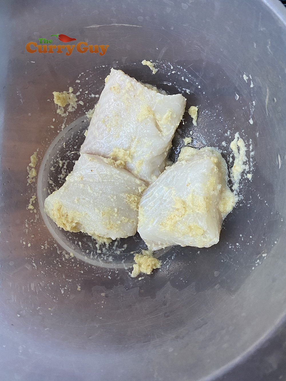 First marinade for pan seared halibut