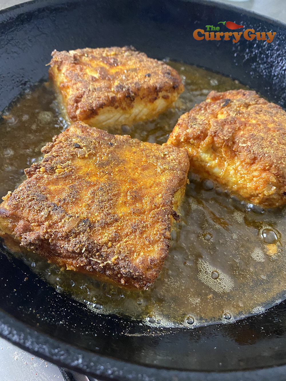 Finishing the frying