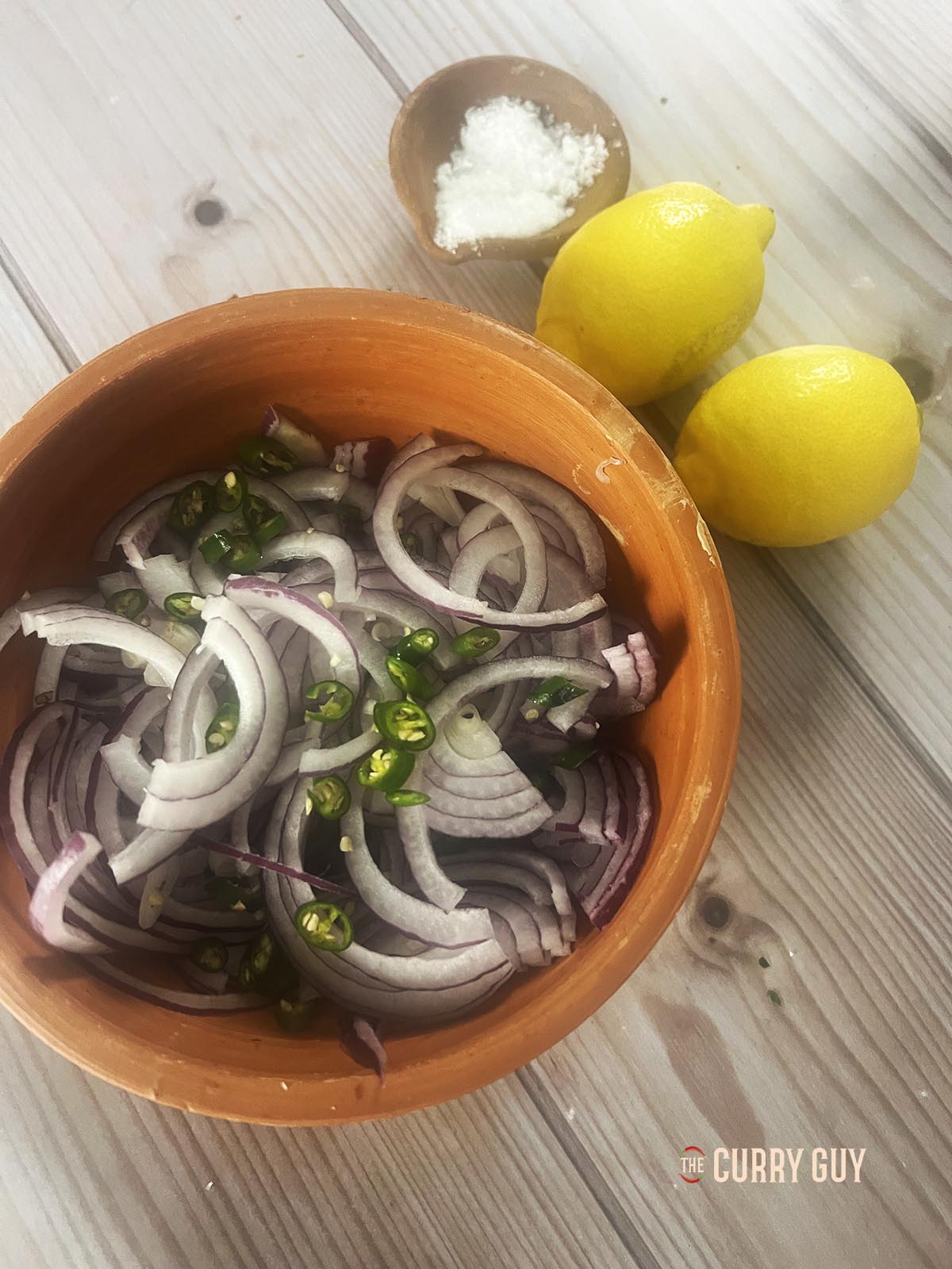 Ingredients for the pickle.