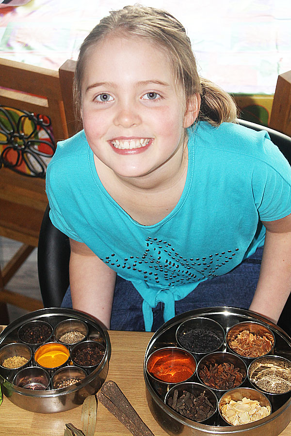 Spices ready for Jennifer's butter chicken recipe