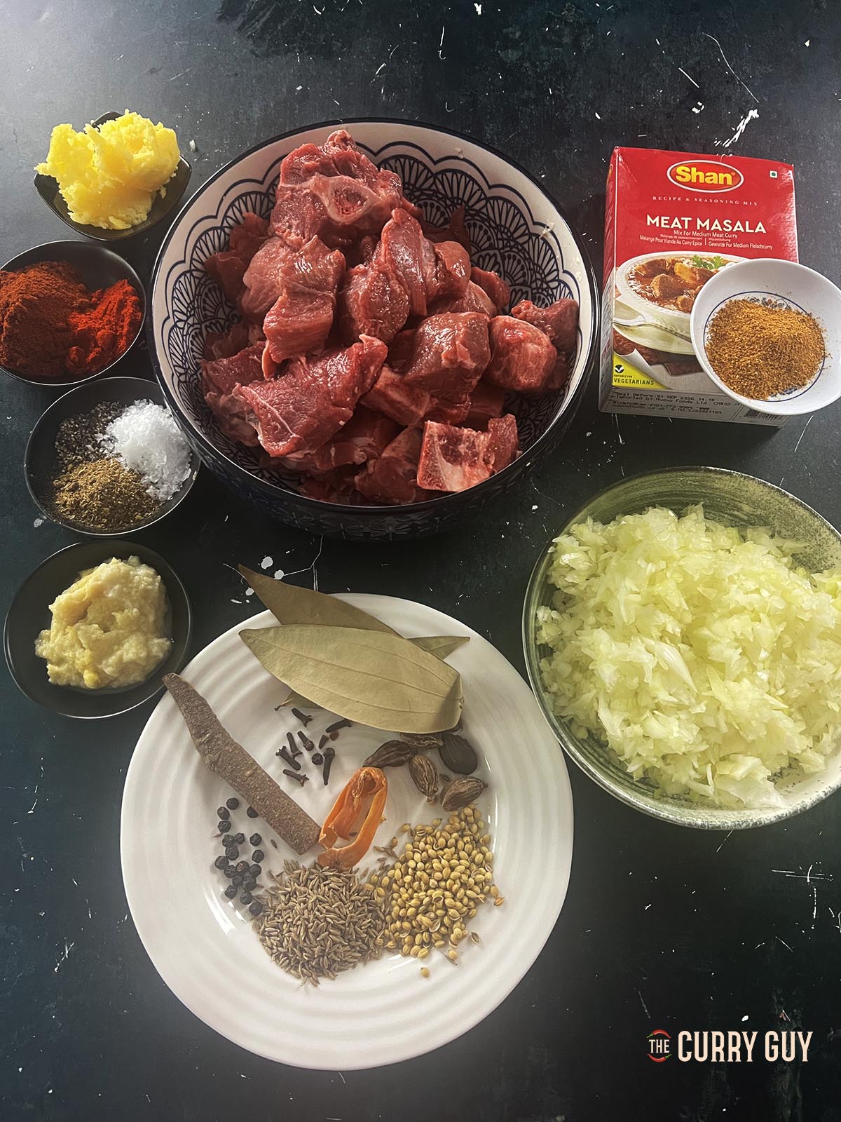 Ingredients for pre-cooked meat.