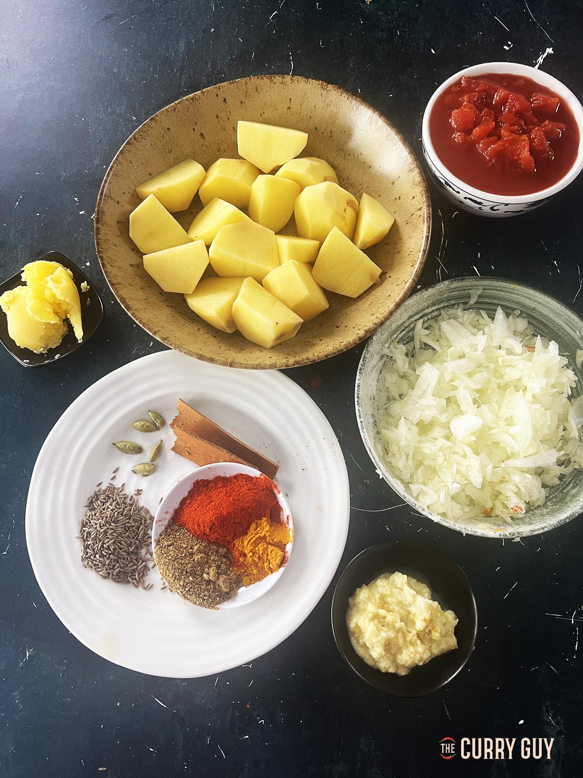 Ingredients for the recipe.