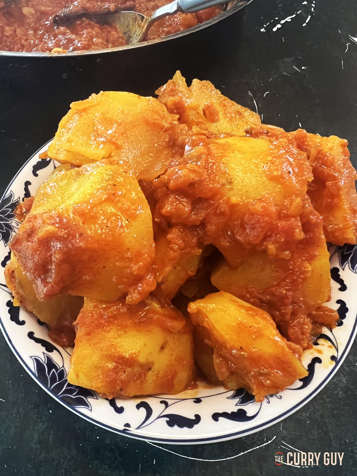 Pre-Cooked Potatoes curry house style.