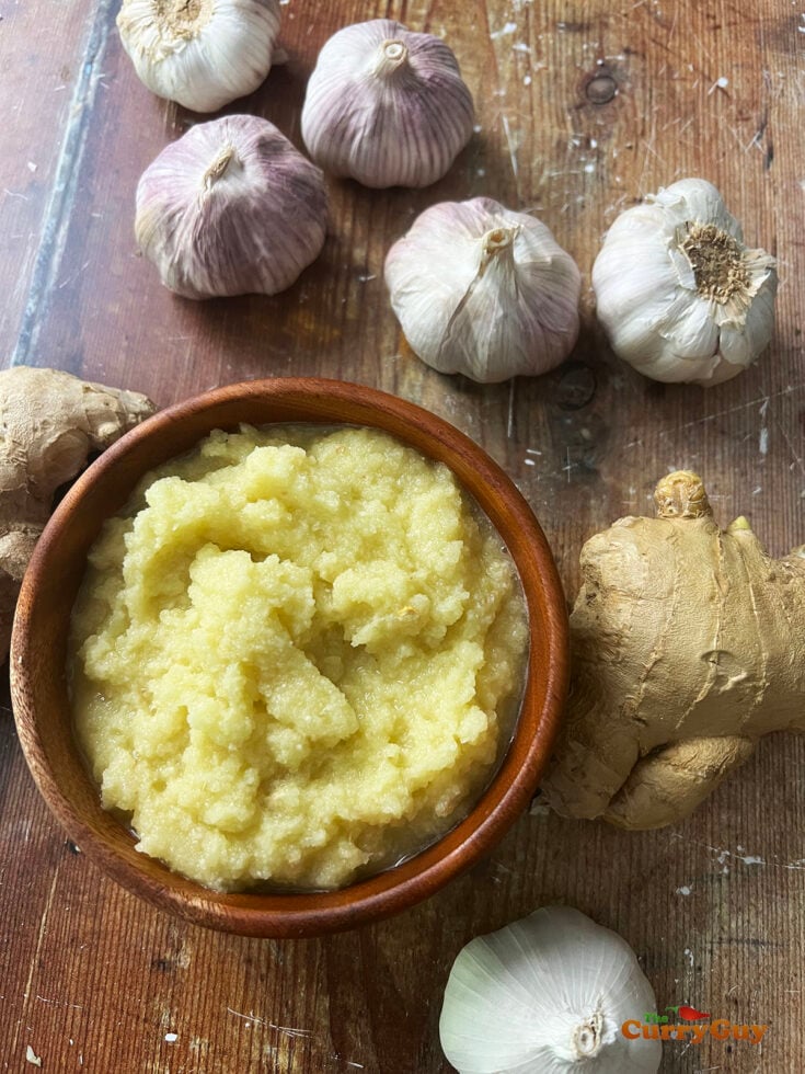 Garlic and ginger paste