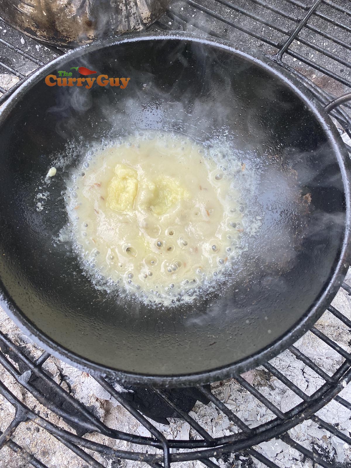 Starting the curry off