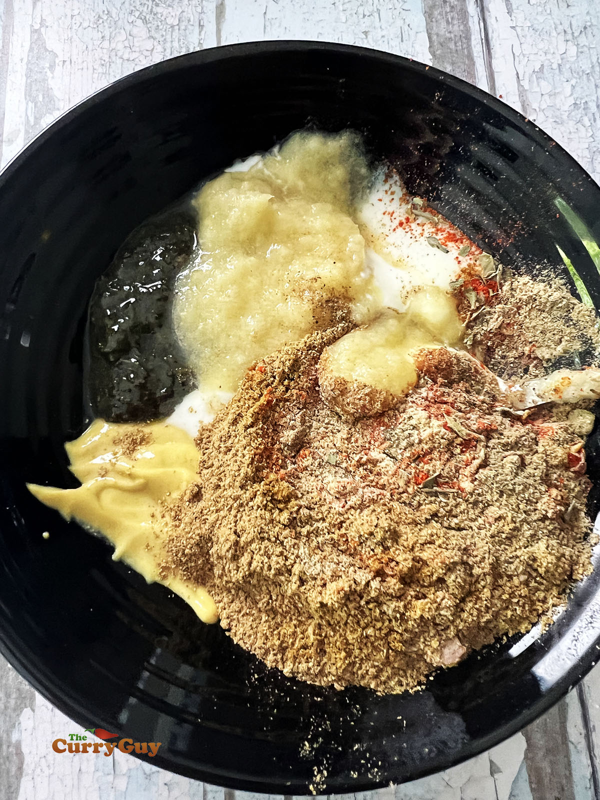 The second marinade ingredients in a bowl.