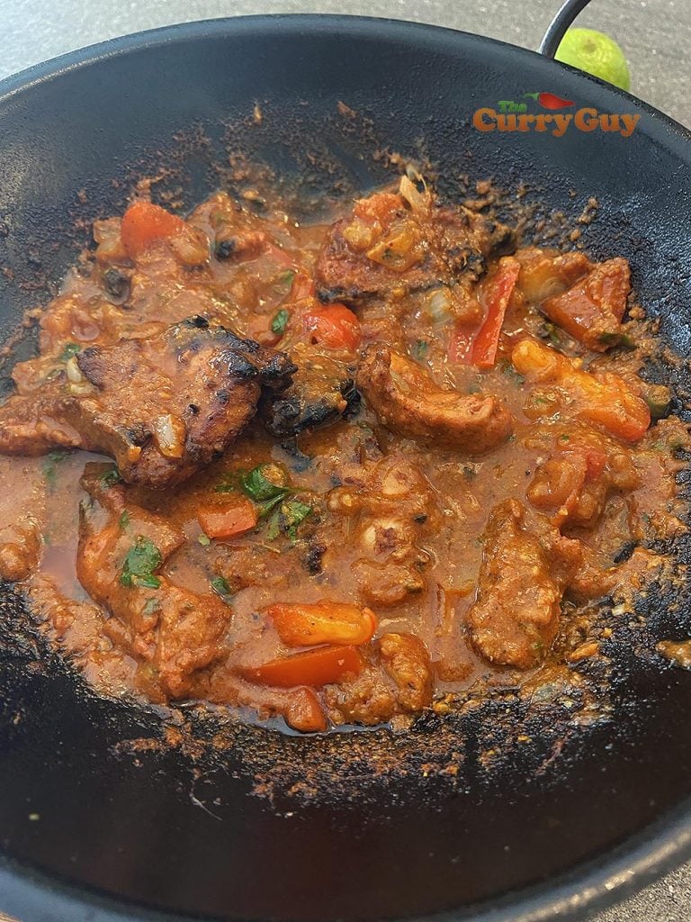 chicken balti finished