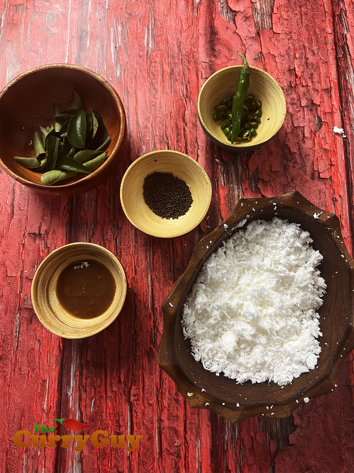 The prepared ingredients.