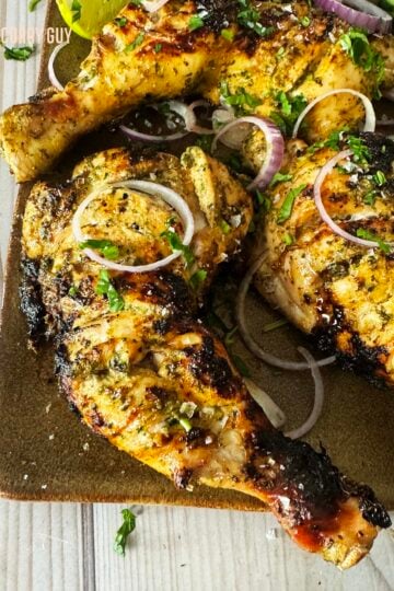 grilled chicken legs