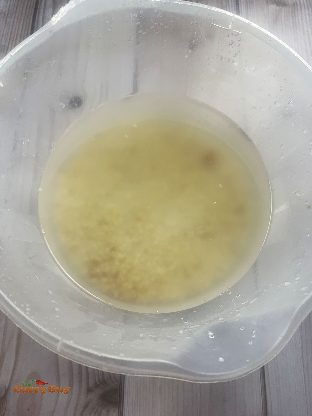 Soaking the lentils, dal and fenugreek seeds