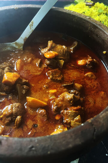 Lamb and sweet potato curry
