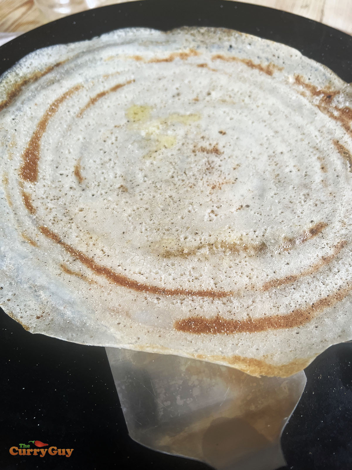 Finished dosa using homemade dosa batter