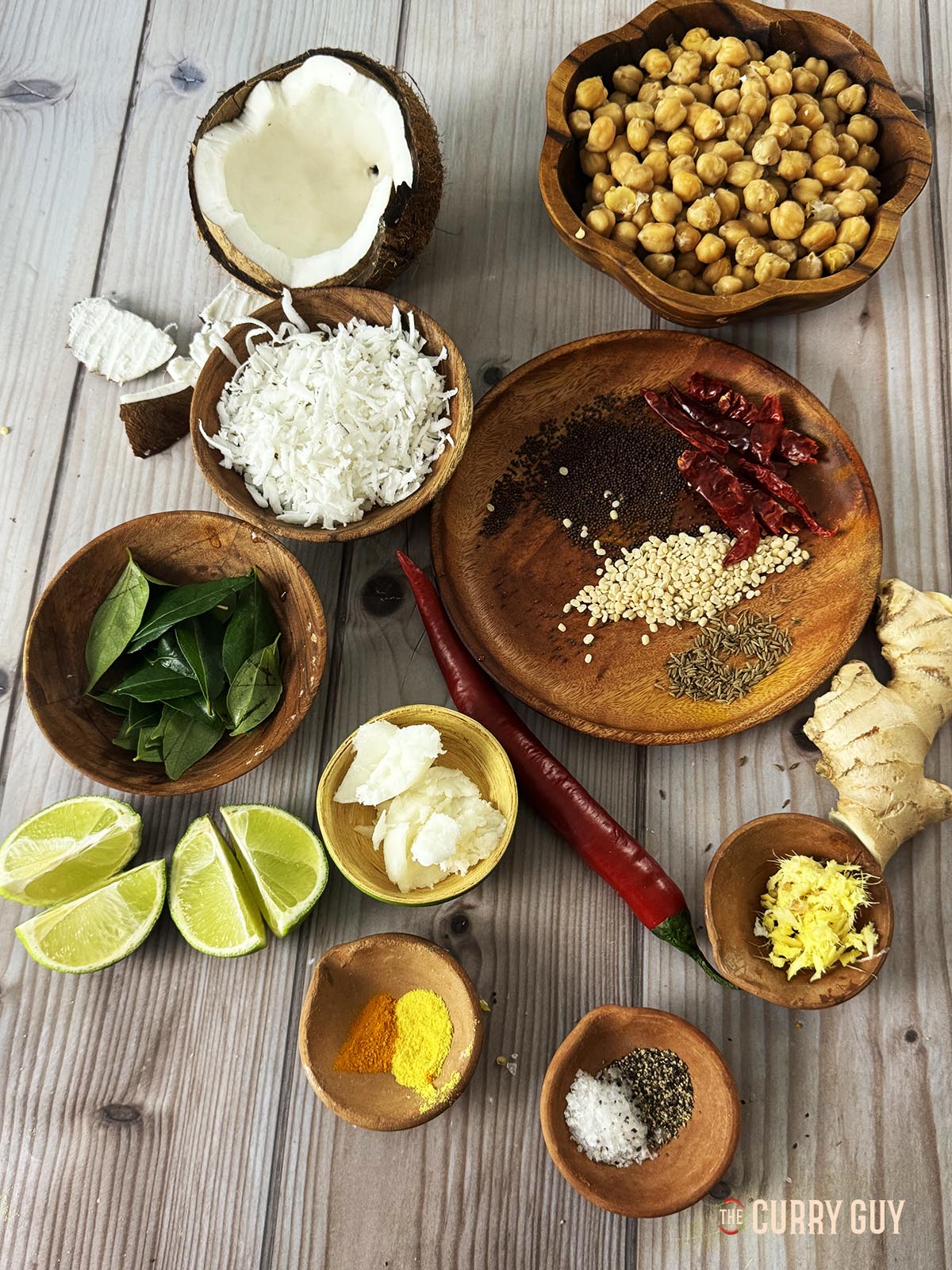 The ingredients for the recipe.