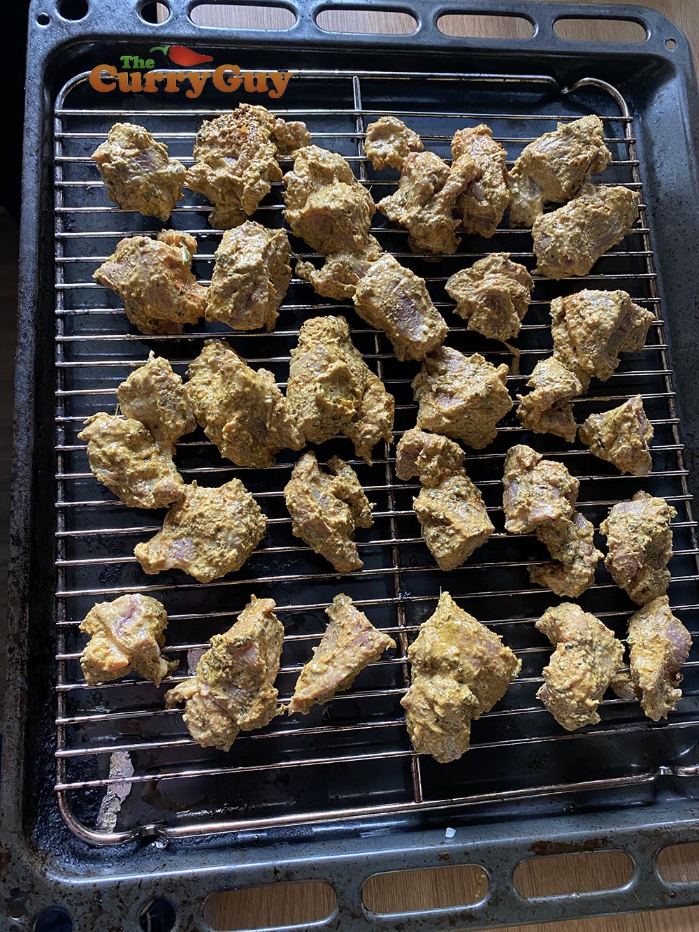 Cooking tikka