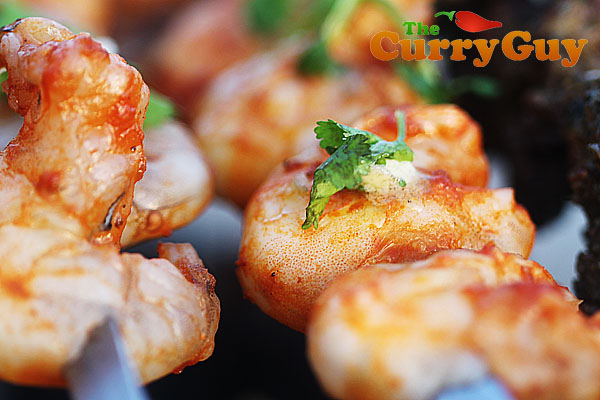 Tandoori prawns