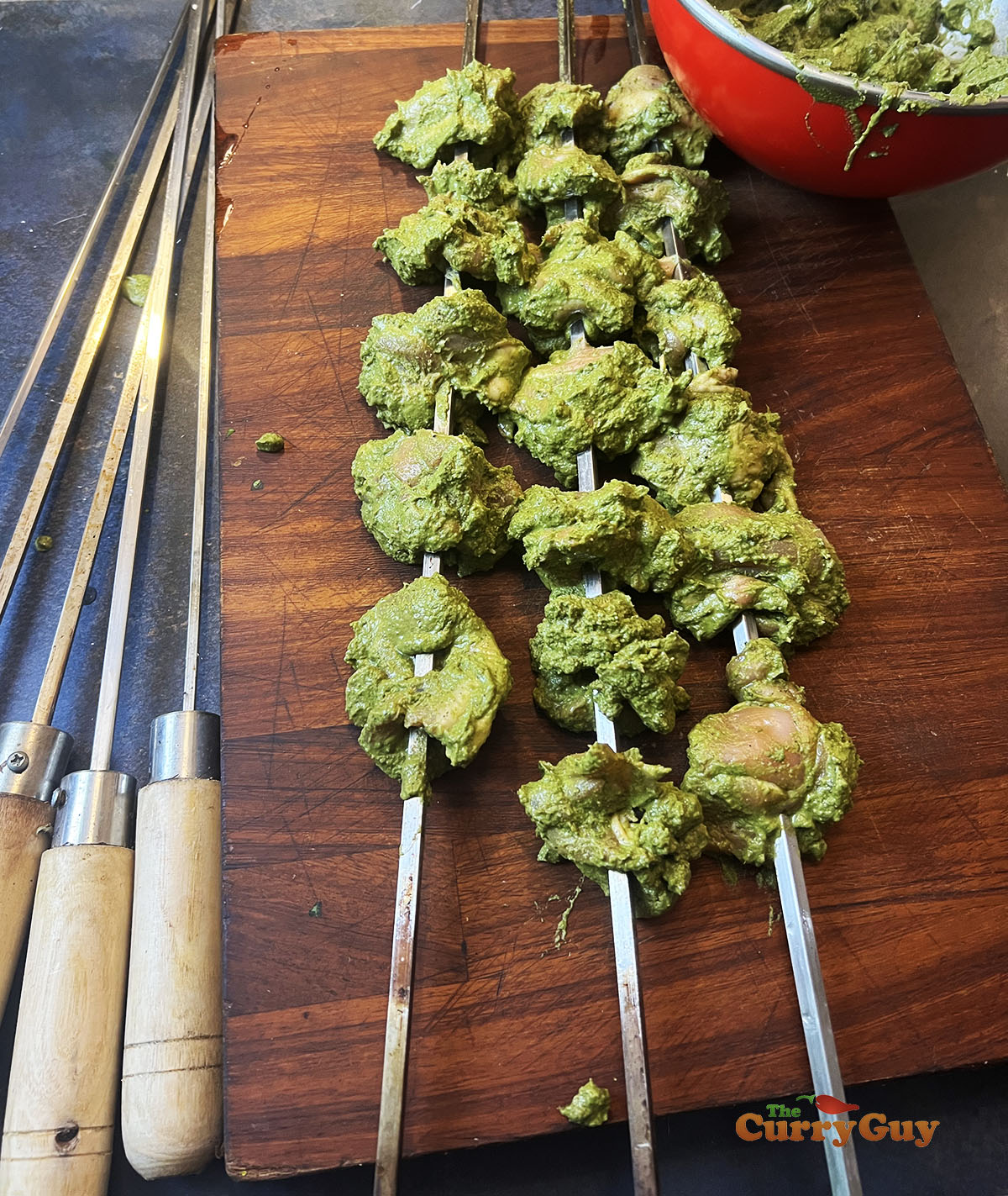 skewered soola chicken tikka