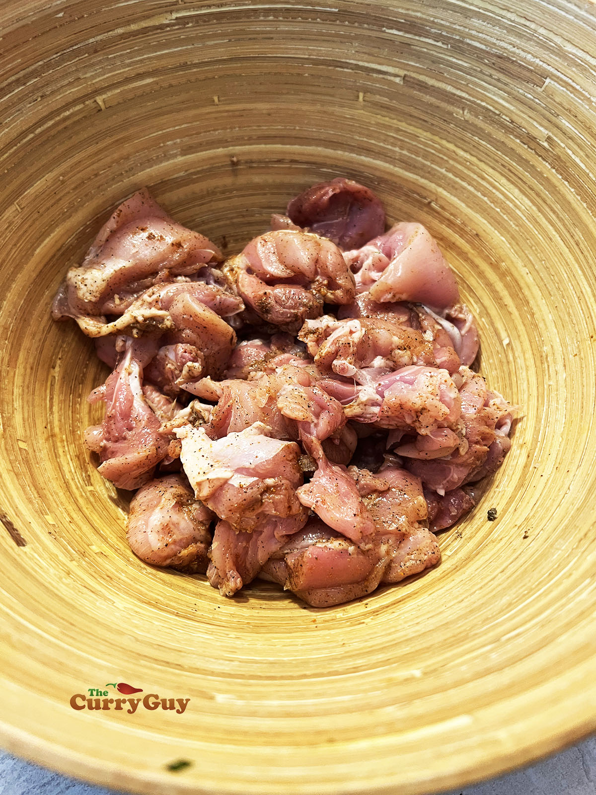 Chicken in first marinade