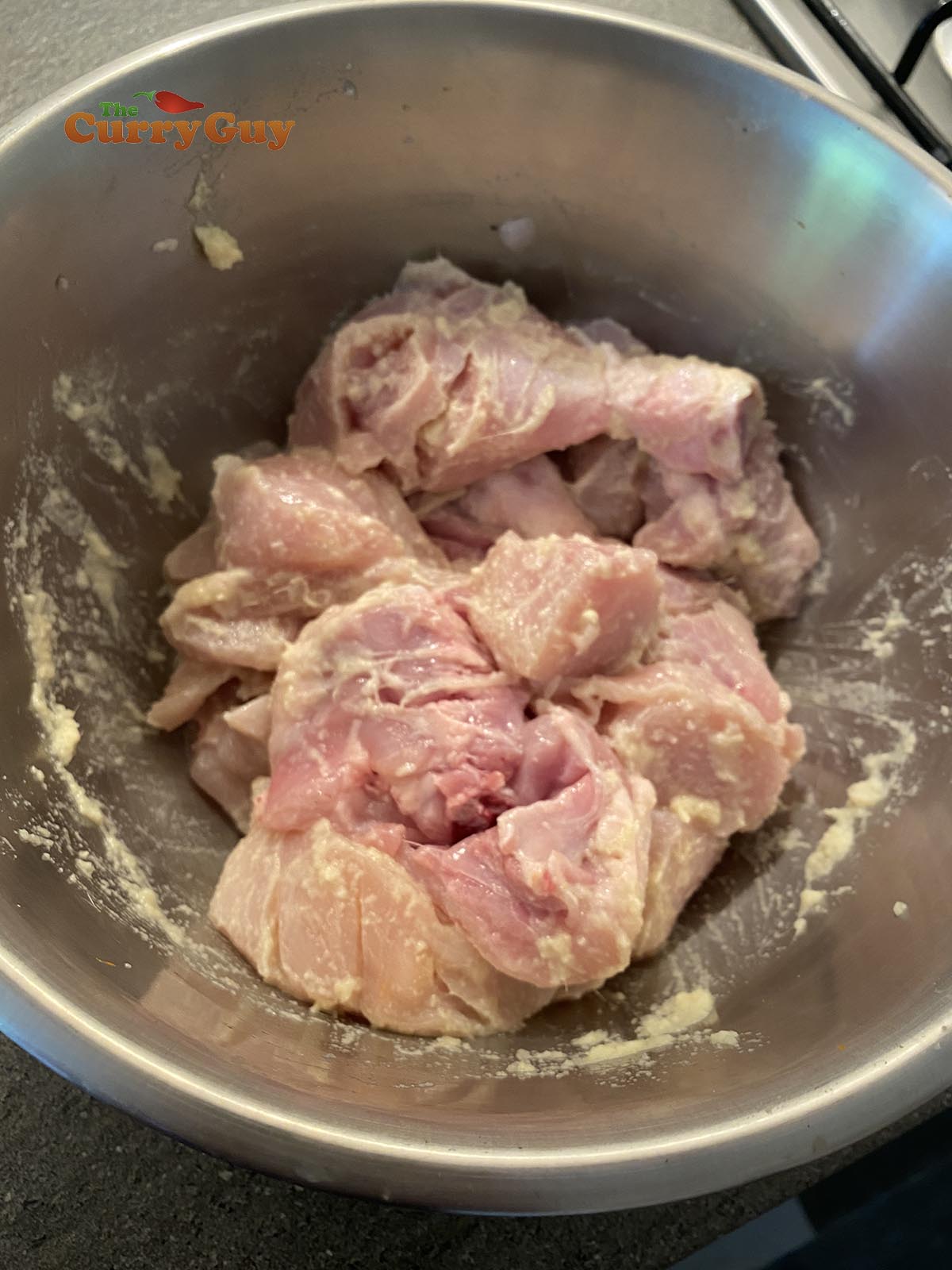 Marinating chicken